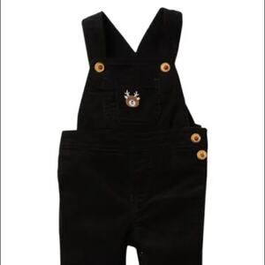 Joe Fresh NEW Kids Black Corduroy Overalls 6-12 Months